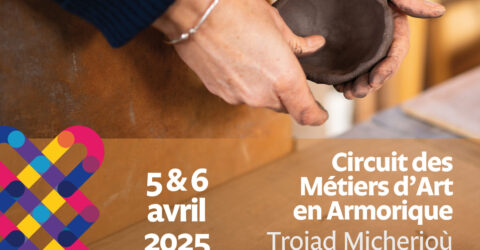 Affiche du Circuit des Métiers d'Art en Armorique 2025